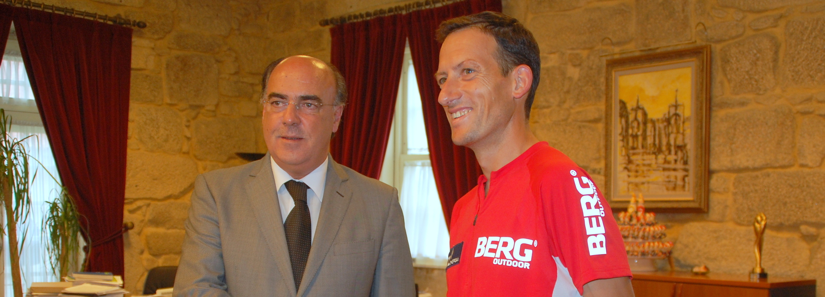Presidente da Câmara recebeu o maratonista Carlos Sá