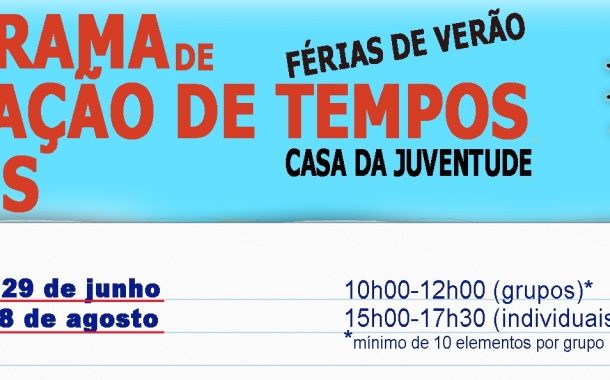 programa de ocupação de tempos livres - férias ...