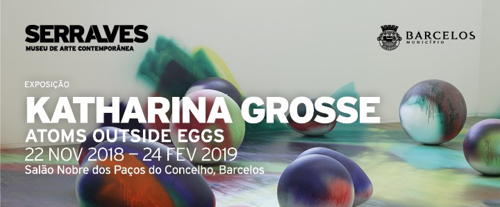 ‘Atoms Outside Eggs’ de Katharina Grosse em Barcelos