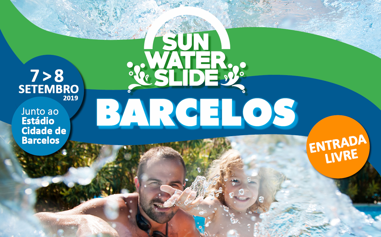 Sun Water Slide anima fim de semana em Barcelos