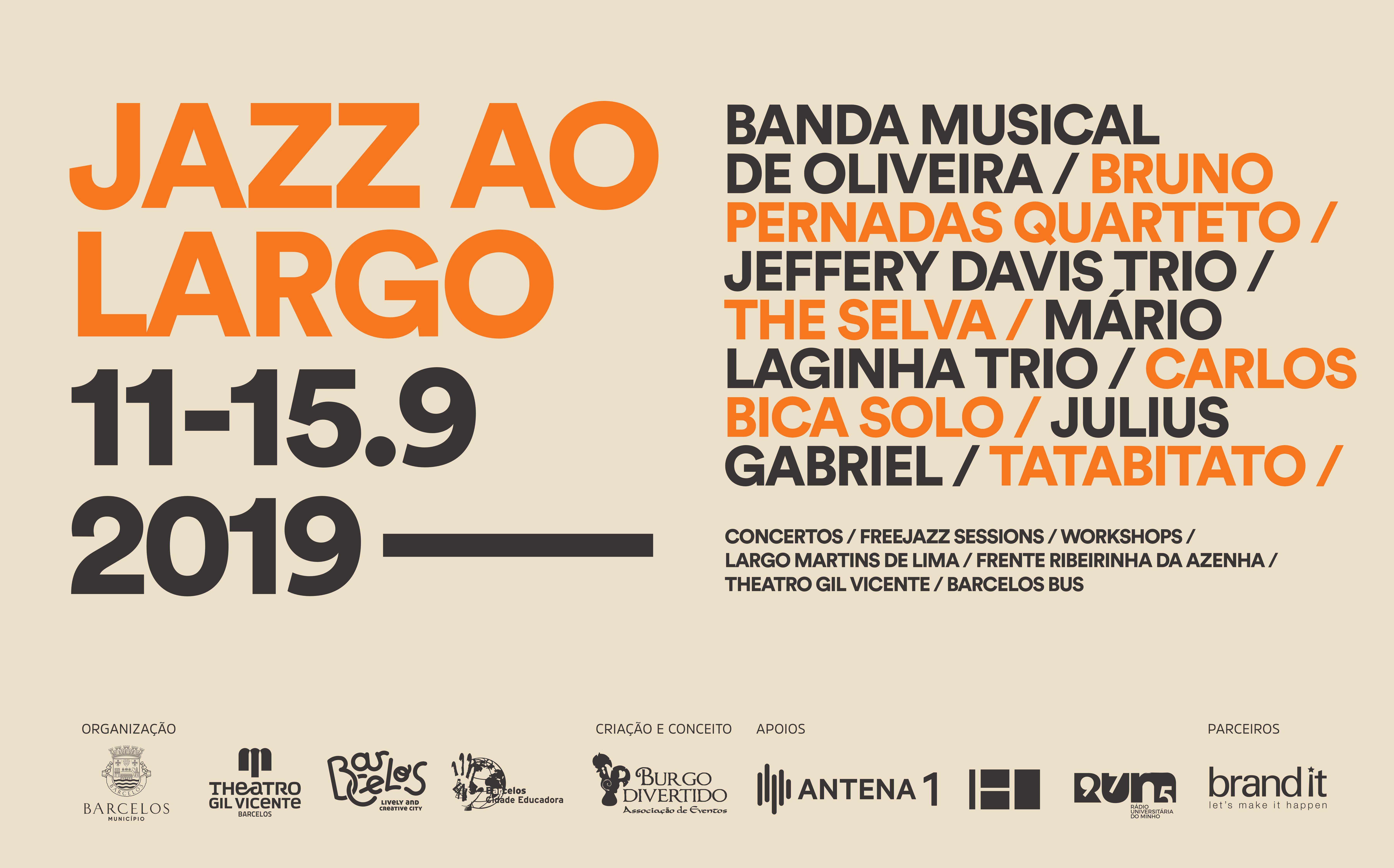 Jazz ao Largo regressa a Barcelos entre 11 e 15 de setembro