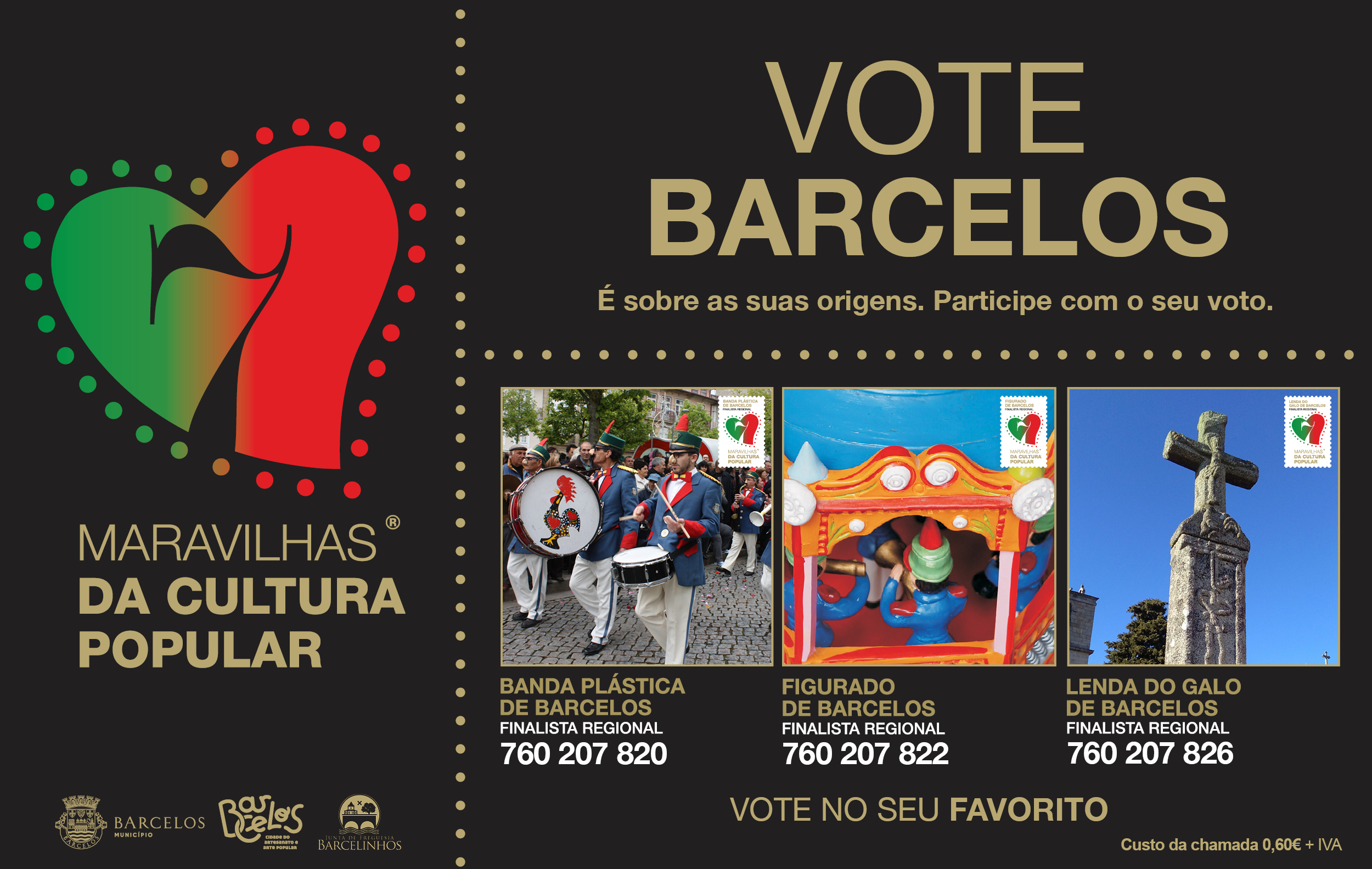 Município de Barcelos é pré-finalista em três categorias às 7 Maravilhas da Cultura Popular