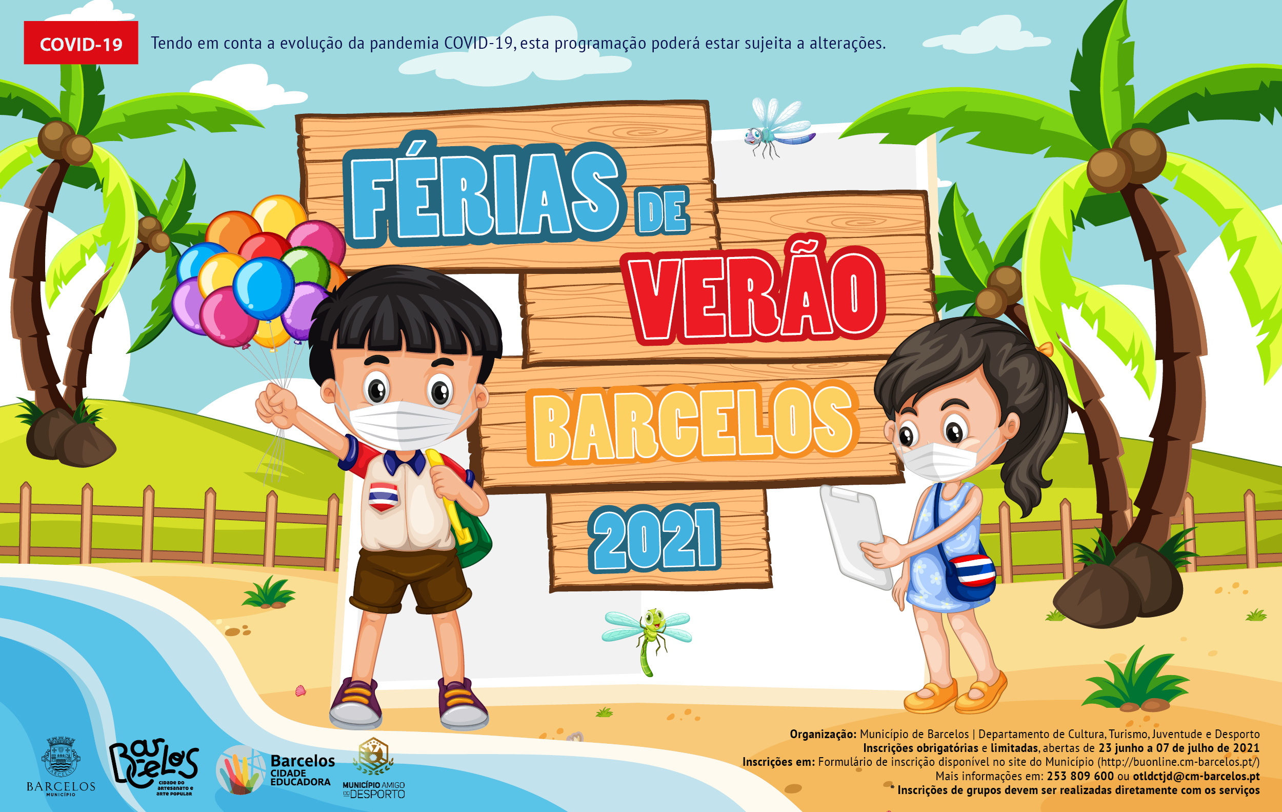 Atividade com o tema férias de verão