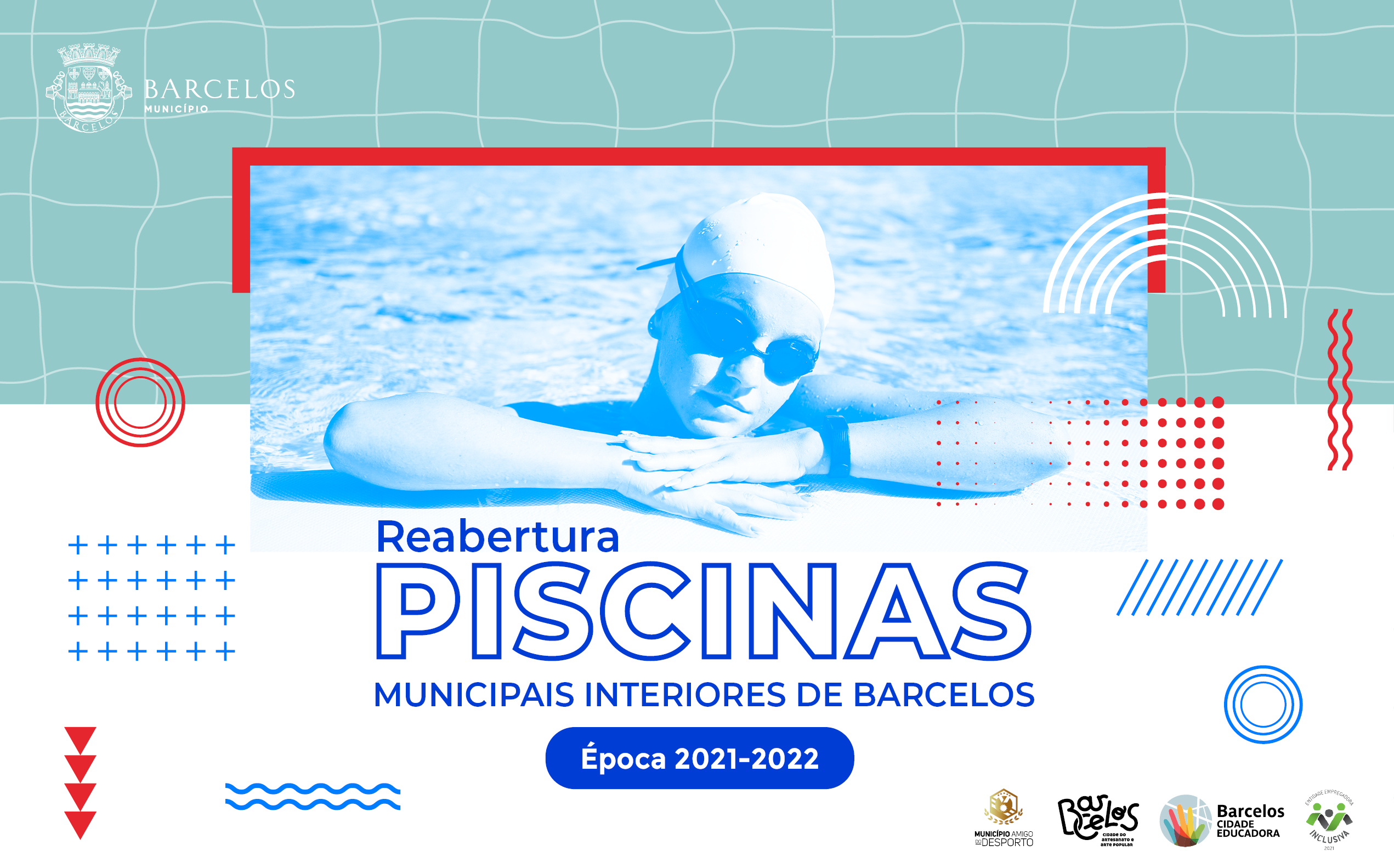 Pré-inscrições para a nova época desportiva nas piscinas municipais no site do Município