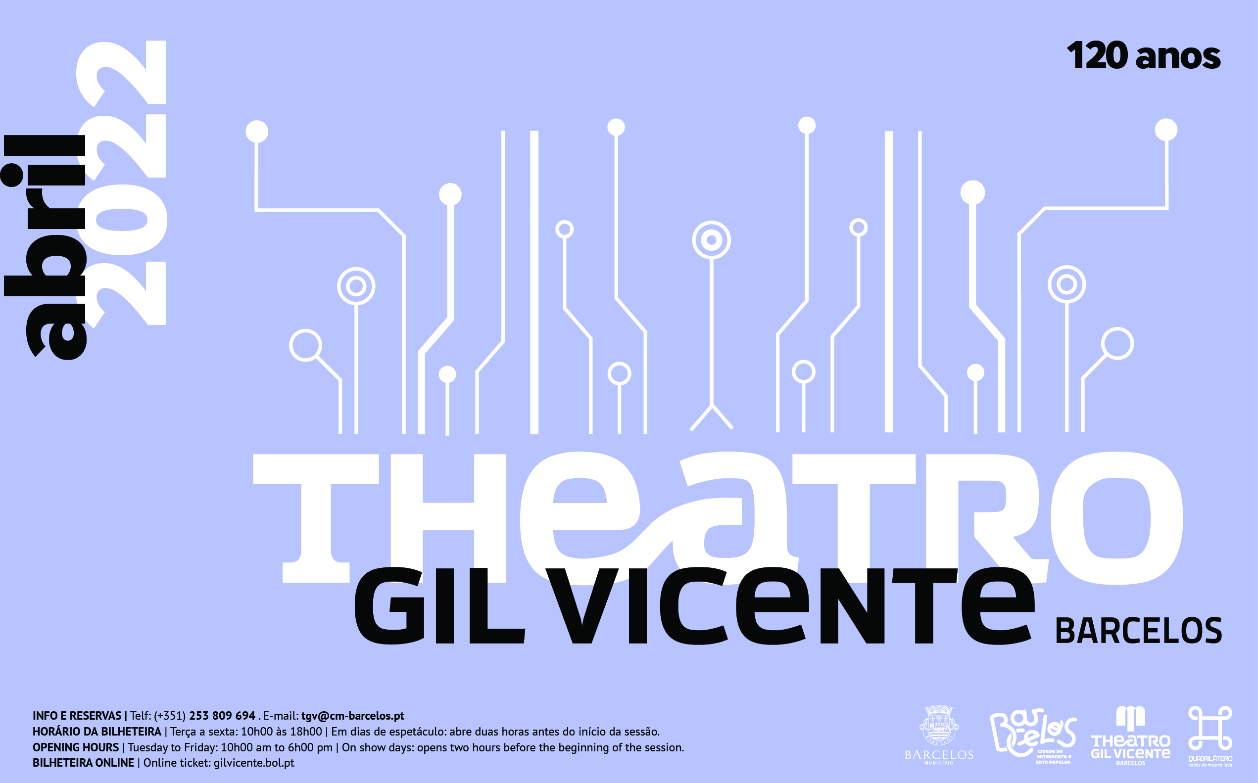 Teatro marca programação cultural do mês de abril do Theatro Gil Vicente