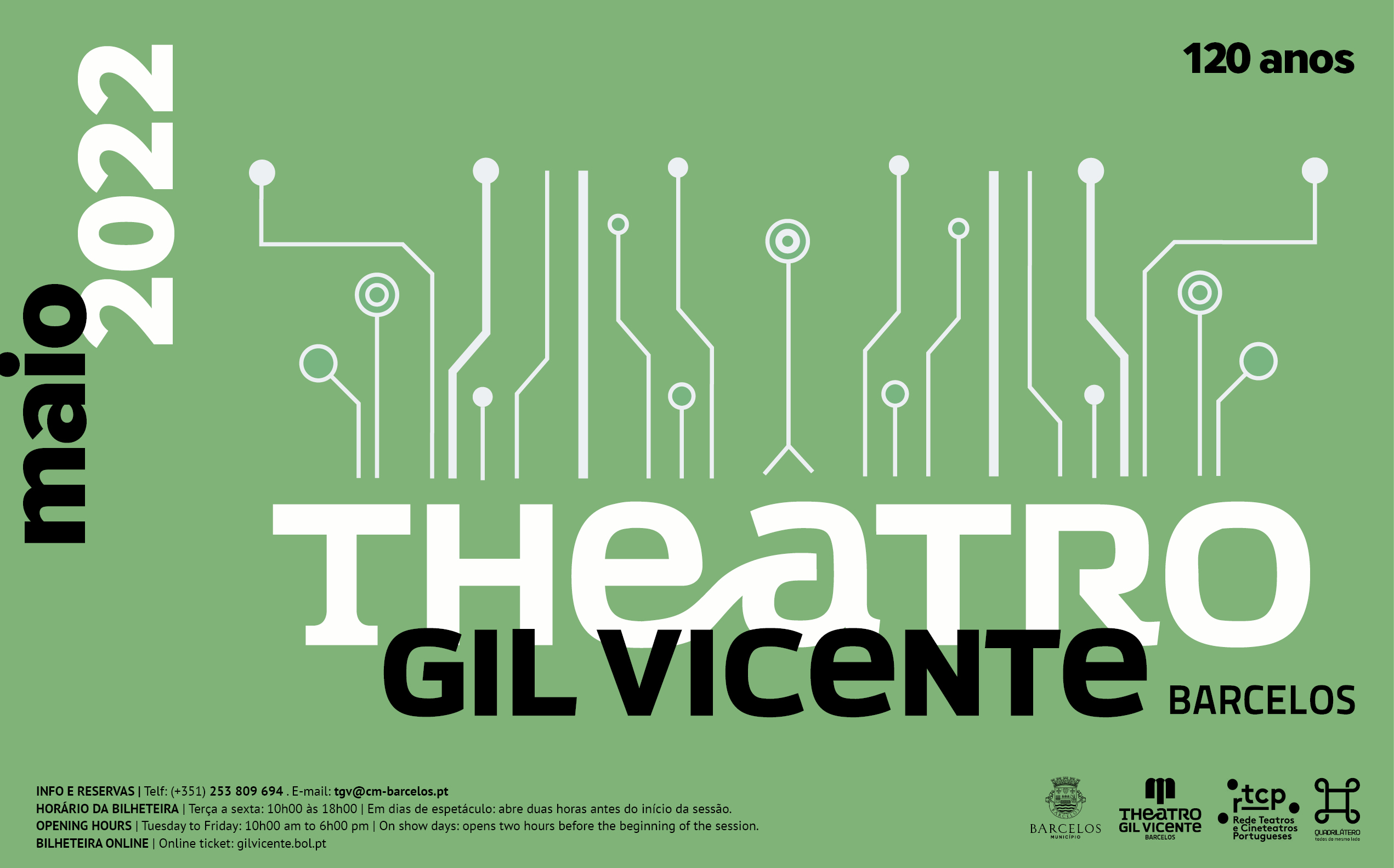 Theatro Gil Vicente apresenta dezasseis espetáculos no mês de maio