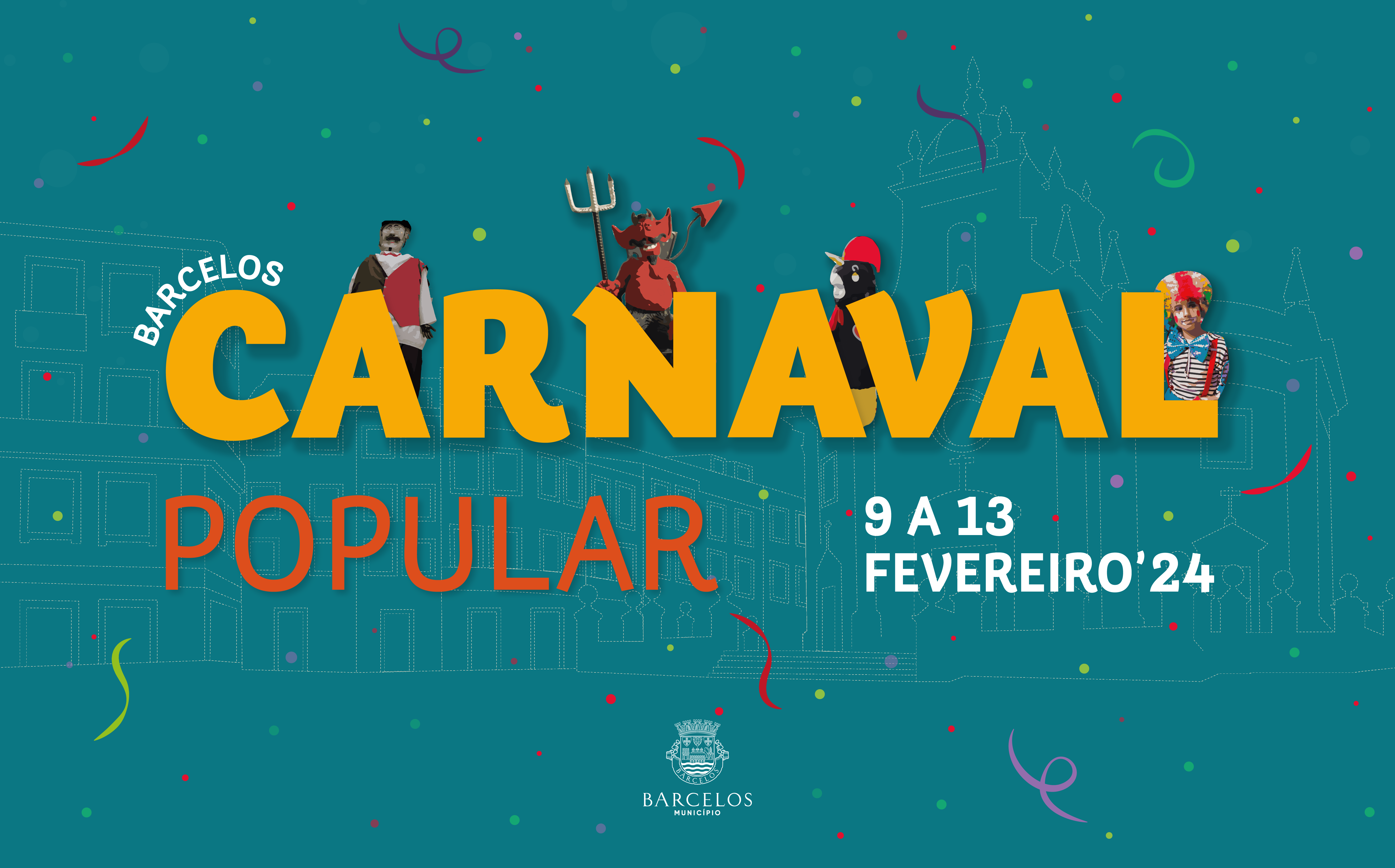 Quatro dias para foliar no Carnaval Popular de Barcelos