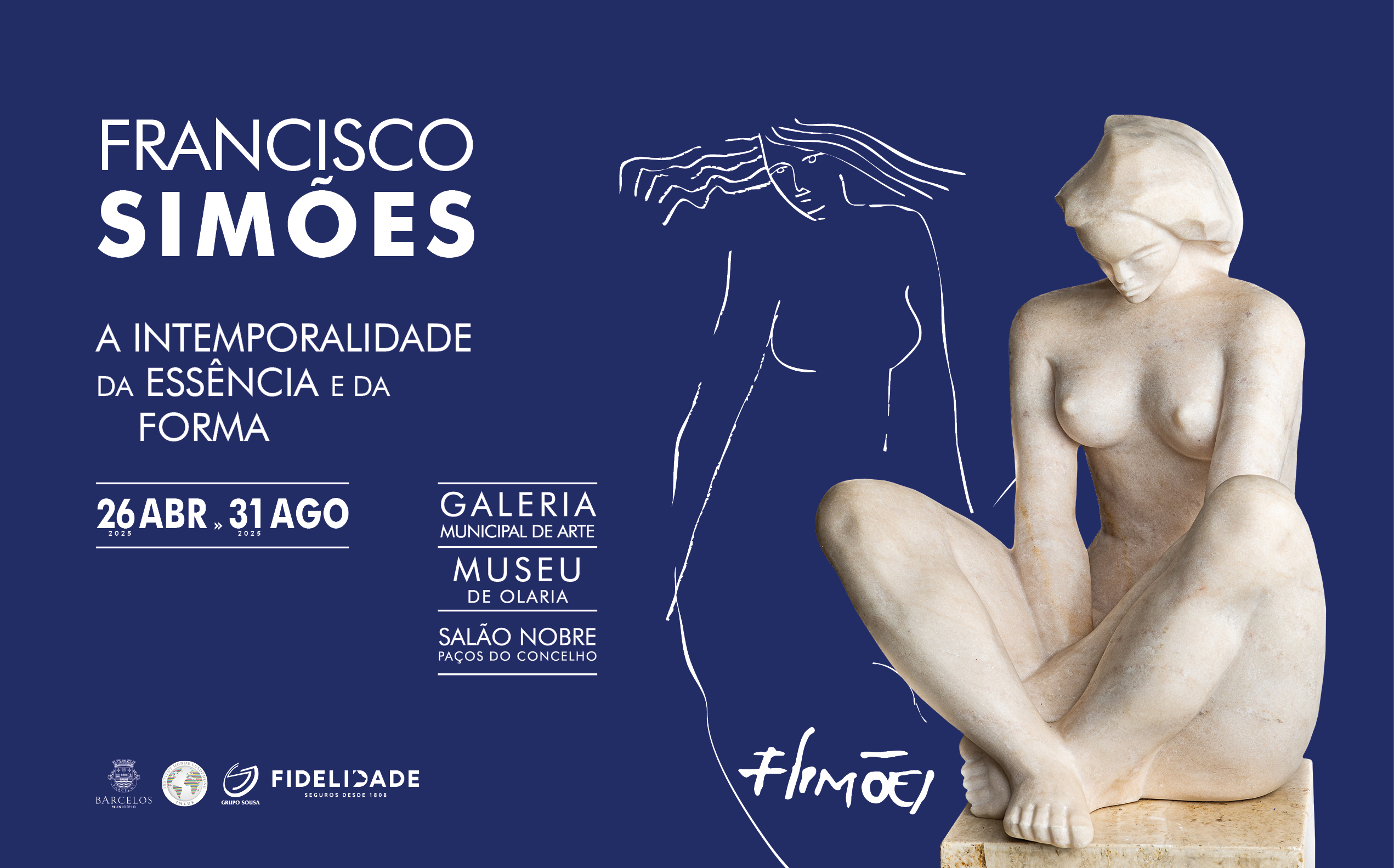 “A Intemporalidade da Essência e da Forma” mostra a arte de Francisco Simões em três espaços municipais distintos