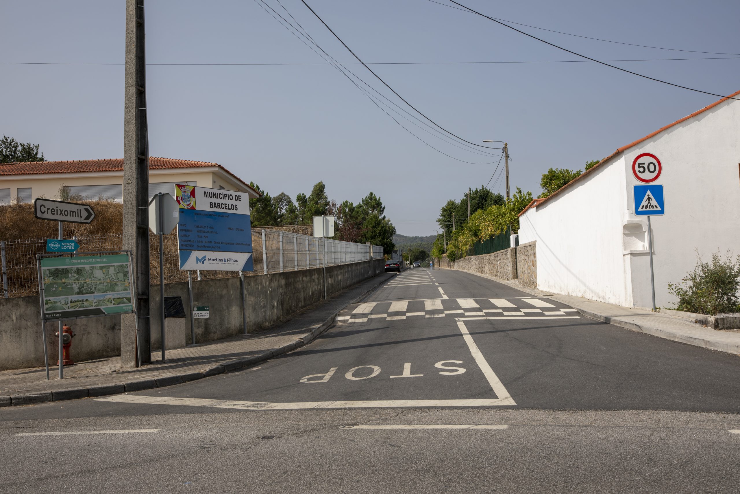 Obras concluídas na Estrada Municipal 544-1, em Creixomil