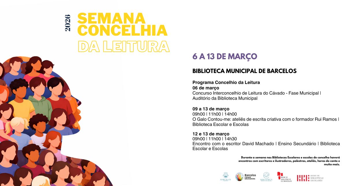 Barcelos celebra a leitura com uma semana dedicada aos livros e à criatividade