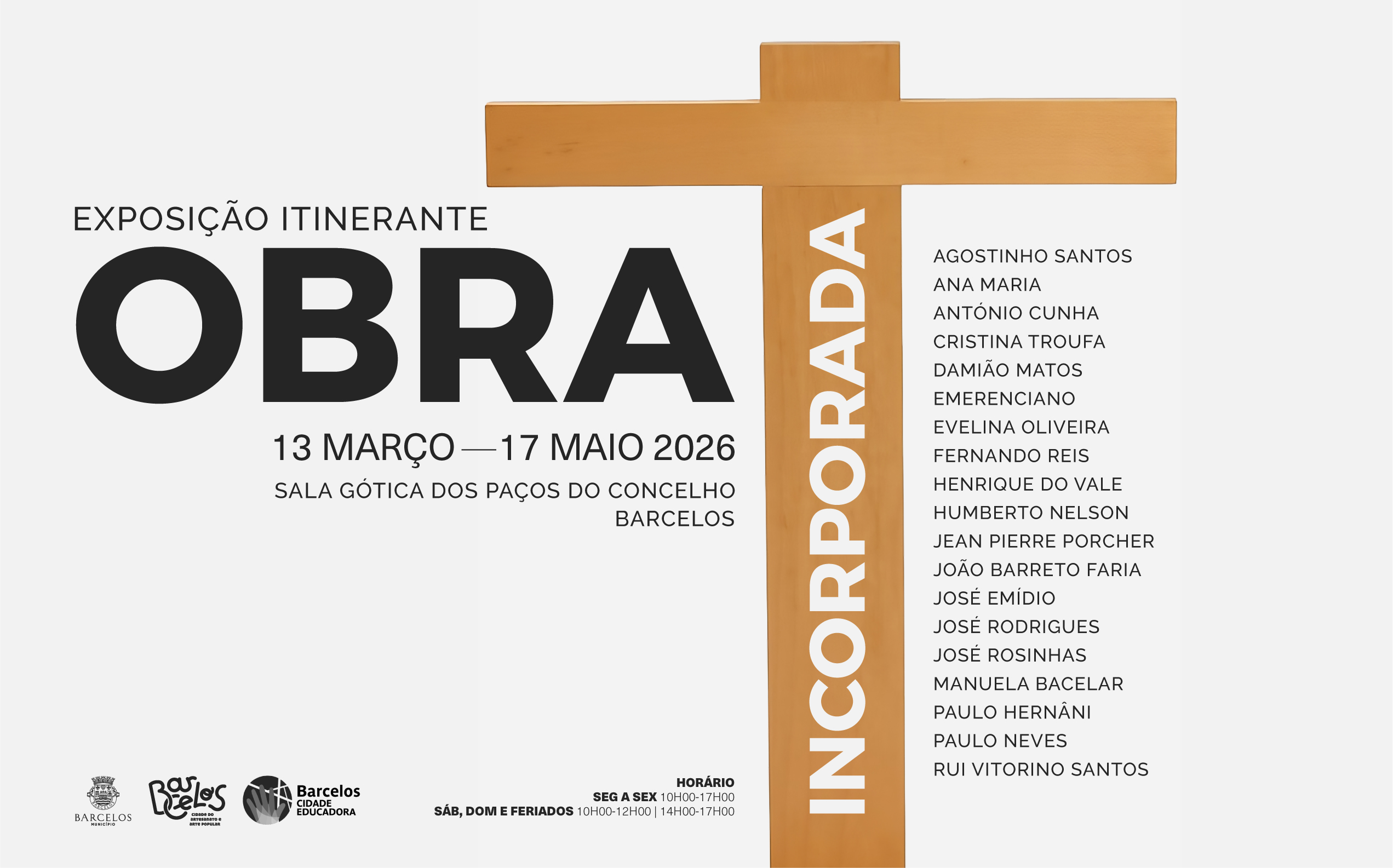 Exposição “Obra Incorporada” reúne 19 artistas em Barcelos